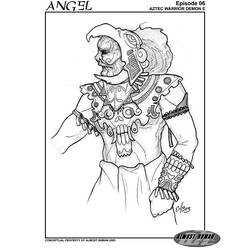 Dessin à colorier: Mythologie Aztèque (Dieux et Déesses) #111654 - Coloriages à Imprimer Gratuits