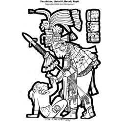 Dessin à colorier: Mythologie Aztèque (Dieux et Déesses) #111662 - Coloriages à Imprimer Gratuits