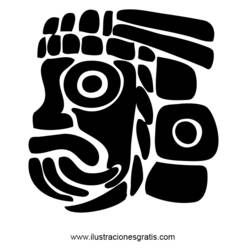 Dessin à colorier: Mythologie Aztèque (Dieux et Déesses) #111717 - Coloriages à Imprimer Gratuits