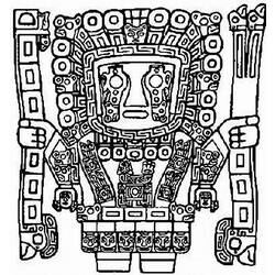 Dessin à colorier: Mythologie Aztèque (Dieux et Déesses) #111855 - Coloriages à Imprimer Gratuits