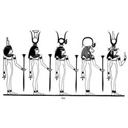 Dessin à colorier: Mythologie Égyptienne (Dieux et Déesses) #111135 - Coloriages à Imprimer Gratuits