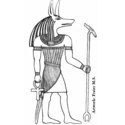 Dessin à colorier: Mythologie Égyptienne (Dieux et Déesses) #111138 - Coloriages à Imprimer Gratuits