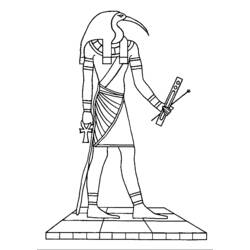 Dessin à colorier: Mythologie Égyptienne (Dieux et Déesses) #111140 - Coloriages à Imprimer Gratuits