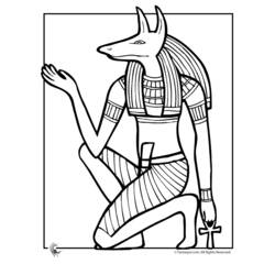 Dessin à colorier: Mythologie Égyptienne (Dieux et Déesses) #111147 - Coloriages à Imprimer Gratuits