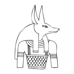 Dessin à colorier: Mythologie Égyptienne (Dieux et Déesses) #111148 - Coloriages à Imprimer Gratuits