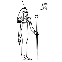 Dessin à colorier: Mythologie Égyptienne (Dieux et Déesses) #111152 - Coloriages à Imprimer Gratuits