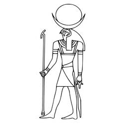 Dessin à colorier: Mythologie Égyptienne (Dieux et Déesses) #111173 - Coloriages à Imprimer Gratuits