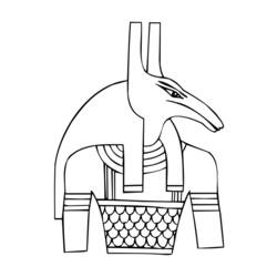 Dessin à colorier: Mythologie Égyptienne (Dieux et Déesses) #111178 - Coloriages à Imprimer Gratuits