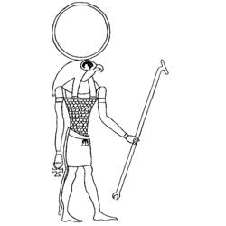 Dessin à colorier: Mythologie Égyptienne (Dieux et Déesses) #111206 - Coloriages à Imprimer Gratuits