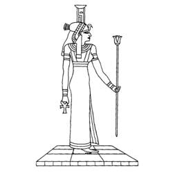 Dessin à colorier: Mythologie Égyptienne (Dieux et Déesses) #111230 - Coloriages à Imprimer Gratuits