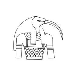 Dessin à colorier: Mythologie Égyptienne (Dieux et Déesses) #111250 - Coloriages à Imprimer Gratuits