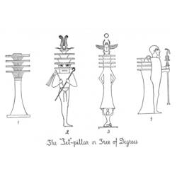 Dessin à colorier: Mythologie Égyptienne (Dieux et Déesses) #111257 - Coloriages à Imprimer Gratuits