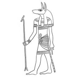 Dessin à colorier: Mythologie Égyptienne (Dieux et Déesses) #111269 - Coloriages à Imprimer Gratuits
