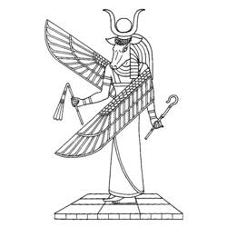 Dessin à colorier: Mythologie Égyptienne (Dieux et Déesses) #111304 - Coloriages à Imprimer Gratuits