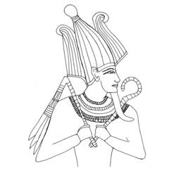 Dessin à colorier: Mythologie Égyptienne (Dieux et Déesses) #111325 - Coloriages à Imprimer Gratuits