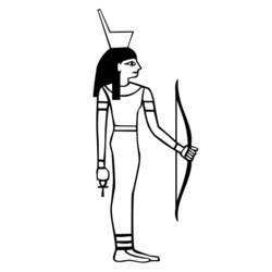 Dessin à colorier: Mythologie Égyptienne (Dieux et Déesses) #111330 - Coloriages à Imprimer Gratuits