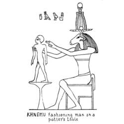 Dessin à colorier: Mythologie Égyptienne (Dieux et Déesses) #111355 - Coloriages à Imprimer Gratuits