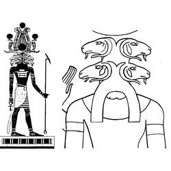 Dessin à colorier: Mythologie Égyptienne (Dieux et Déesses) #111459 - Coloriages à Imprimer Gratuits