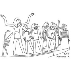 Dessin à colorier: Mythologie Égyptienne (Dieux et Déesses) #111495 - Coloriages à Imprimer Gratuits