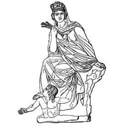 Dessin à colorier: Mythologie Grecque (Dieux et Déesses) #109769 - Coloriages à Imprimer Gratuits