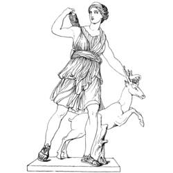Dessin à colorier: Mythologie Grecque (Dieux et Déesses) #109858 - Coloriages à Imprimer Gratuits