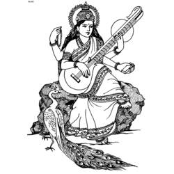 Dessin à colorier: Mythologie Hindou (Dieux et Déesses) #109214 - Coloriages à Imprimer Gratuits