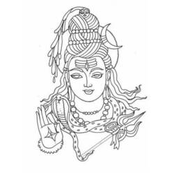 Dessin à colorier: Mythologie Hindou (Dieux et Déesses) #109217 - Coloriages à Imprimer Gratuits