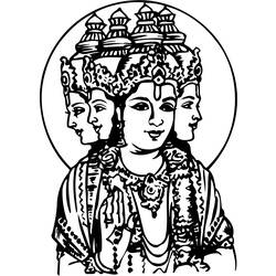 Dessin à colorier: Mythologie Hindou (Dieux et Déesses) #109218 - Coloriages à Imprimer Gratuits