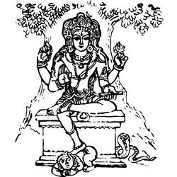 Dessin à colorier: Mythologie Hindou (Dieux et Déesses) #109228 - Coloriages à Imprimer Gratuits