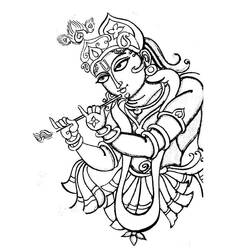 Dessin à colorier: Mythologie Hindou (Dieux et Déesses) #109257 - Coloriages à Imprimer Gratuits