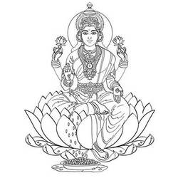 Dessin à colorier: Mythologie Hindou (Dieux et Déesses) #109269 - Coloriages à Imprimer Gratuits