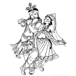 Dessin à colorier: Mythologie Hindou (Dieux et Déesses) #109337 - Coloriages à Imprimer Gratuits