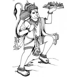 Dessin à colorier: Mythologie Hindou (Dieux et Déesses) #109353 - Coloriages à Imprimer Gratuits