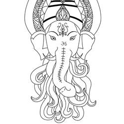 Dessin à colorier: Mythologie Hindou (Dieux et Déesses) #109368 - Coloriages à Imprimer Gratuits