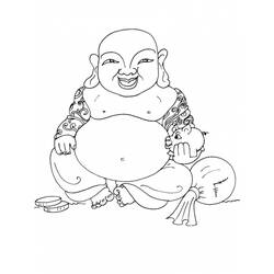 Dessin à colorier: Mythologie Hindou: Bouddha (Dieux et Déesses) #89520 - Coloriages à Imprimer Gratuits