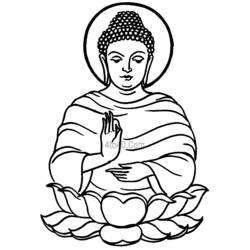 Dessin à colorier: Mythologie Hindou: Bouddha (Dieux et Déesses) #89543 - Coloriages à Imprimer Gratuits