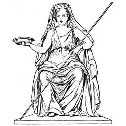 Dessin à colorier: Mythologie Romaine (Dieux et Déesses) #110018 - Coloriages à Imprimer Gratuits