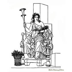 Dessin à colorier: Mythologie Romaine (Dieux et Déesses) #110028 - Coloriages à Imprimer Gratuits