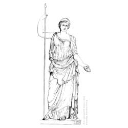 Dessin à colorier: Mythologie Romaine (Dieux et Déesses) #110045 - Coloriages à Imprimer Gratuits