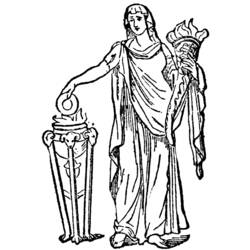 Dessin à colorier: Mythologie Romaine (Dieux et Déesses) #110074 - Coloriages à Imprimer Gratuits