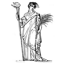 Dessin à colorier: Mythologie Romaine (Dieux et Déesses) #110129 - Coloriages à Imprimer Gratuits