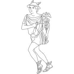 Dessin à colorier: Mythologie Romaine (Dieux et Déesses) #110134 - Coloriages à Imprimer Gratuits