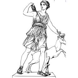 Dessin à colorier: Mythologie Romaine (Dieux et Déesses) #110135 - Coloriages à Imprimer Gratuits
