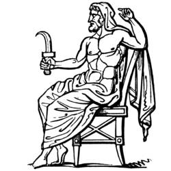 Dessin à colorier: Mythologie Romaine (Dieux et Déesses) #110149 - Coloriages à Imprimer Gratuits