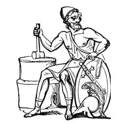 Dessin à colorier: Mythologie Romaine (Dieux et Déesses) #110176 - Coloriages à Imprimer Gratuits