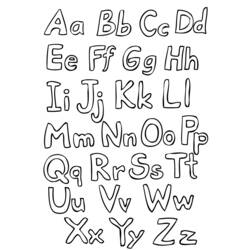 Dessin à colorier: Alphabet (Éducatifs) #124585 - Coloriages à Imprimer Gratuits
