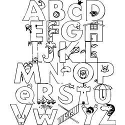 Dessin à colorier: Alphabet (Éducatifs) #124592 - Coloriages à Imprimer Gratuits