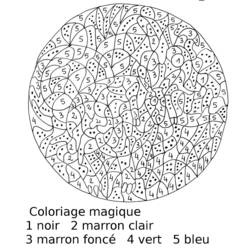 Dessin à colorier: Coloriage magique (Éducatifs) #126106 - Coloriages à Imprimer Gratuits
