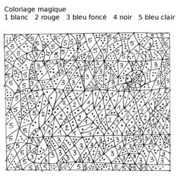 Dessin à colorier: Coloriage magique (Éducatifs) #126213 - Coloriages à Imprimer Gratuits