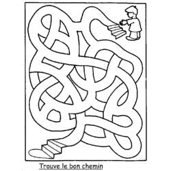 Dessin à colorier: Labyrinthes (Éducatifs) #126552 - Coloriages à Imprimer Gratuits